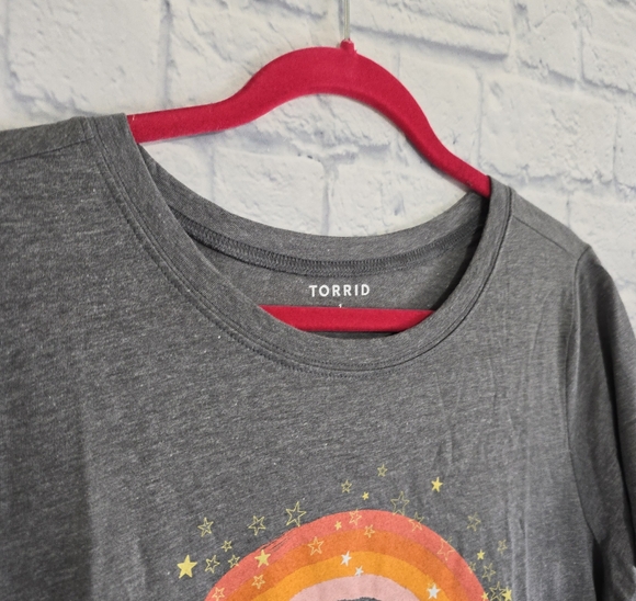 Torrid I need a Vacay Graphic Tee Shirt Plus Size Top Short Sleeve 1X Gray New - Picture 4 of 16